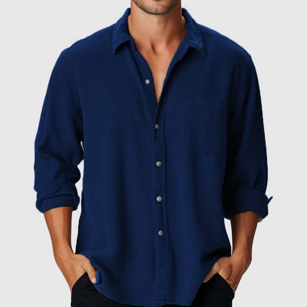 Men's Cotton Casual Long Sleeve Shirt Casual|Business|Versatile