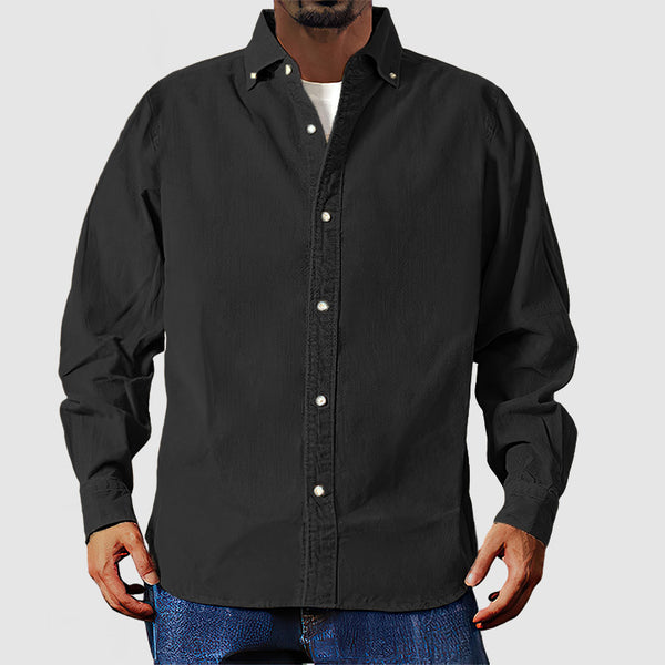 Men's Vintage Washed Basic Shirt