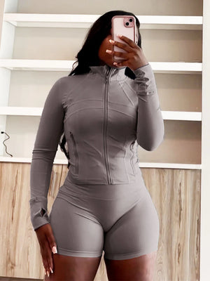 Shape Jacket & Shorts Activewear Set