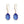 Sparkling Oval Sapphire Earrings