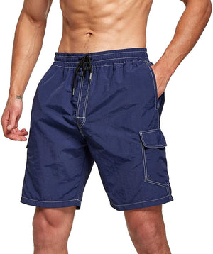 Men's Casual Shorts Loose Port Style Cargo Pants Men's Breathable Beach Pants