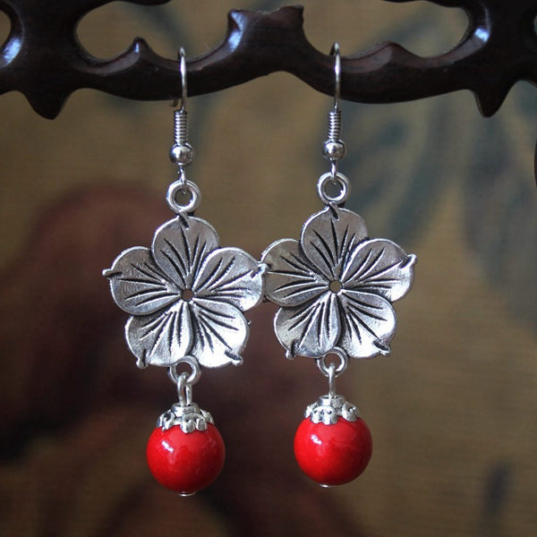 Ethnic Flower Earrings