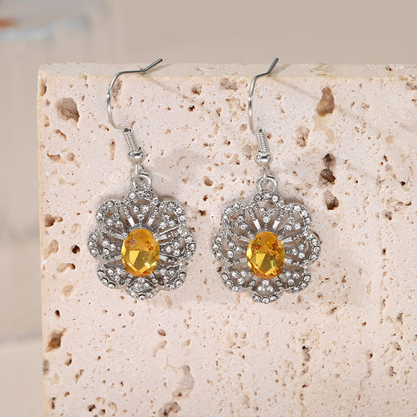 Flower Set Diamond Earrings