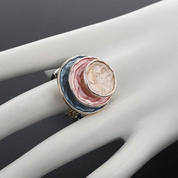 Bohemian Triple Round Eco-friendly Alloy Ring