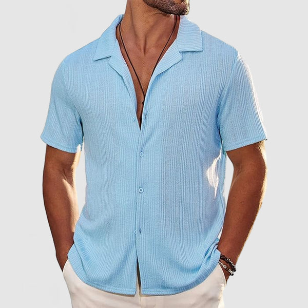 Men's Casual Knit Short Sleeve Shirt