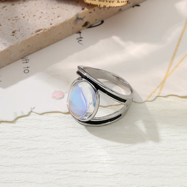 Colorful Moonlight Stone Ring