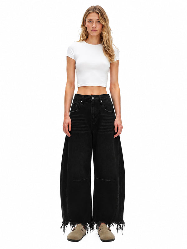 ONESO Effortless High Rise Barrel Jeans