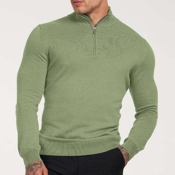 Gentleman's Cashmere Half Zip Sweater