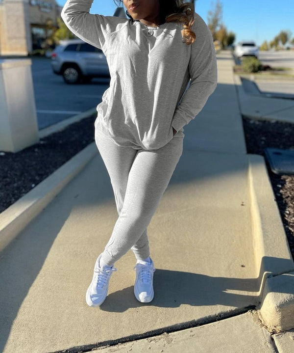 2 Piece Set Sweatshirt Jogging Pants