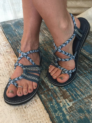 Bohemian Rope Flat Sandals