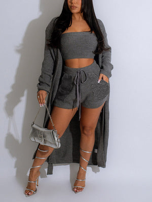 Solid Knit 3PC Set