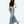 Women High Rise Stretch Wide Leg Side Slit Grinding Jeans BYW8037