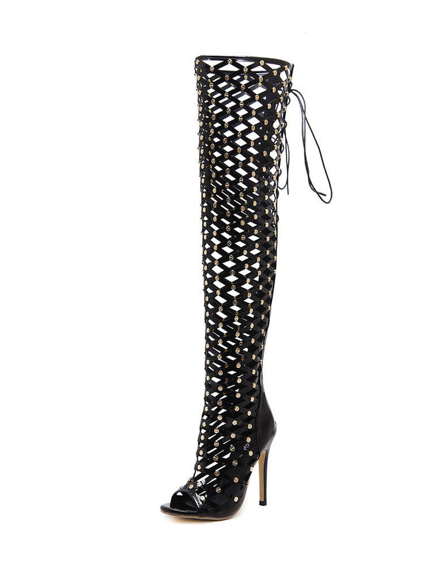 Studded Over The Knee Boots