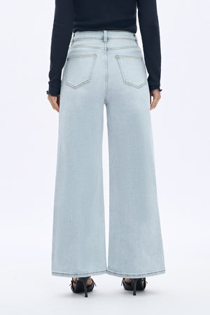 ONESO Wide Leg High Waisted Stretch Baggy Jeans BBL Jeans