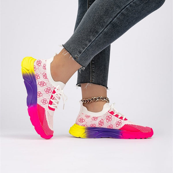 Mesh Colour Block Sneakers