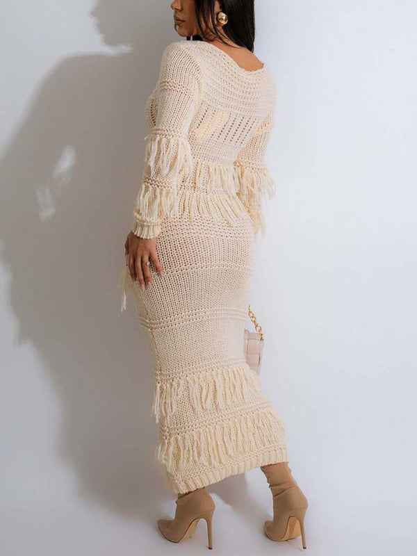 Tassel Knit Dress