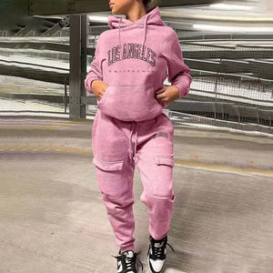 Casual Sweatshirt Two Piece Sports Set