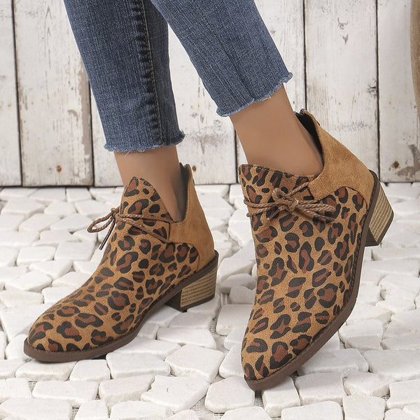 Leopard Fashion Boots Women