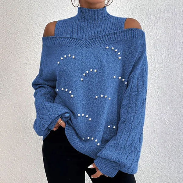 Off Shoulder Knit Sweater