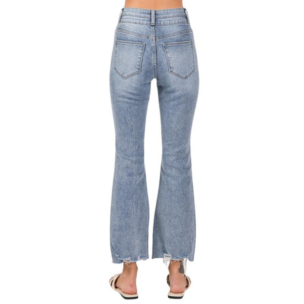 Women's Flare Jeans High Waisted Wide Leg Jeans GP3004M