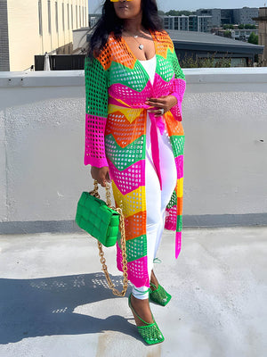 Vibrant Crochet Cover Up