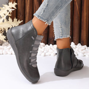 Leather Boots Casual Short Boots