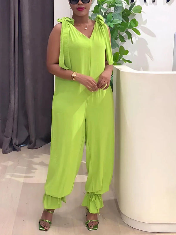 Breeze Tie-Shoulder Jumpsuit