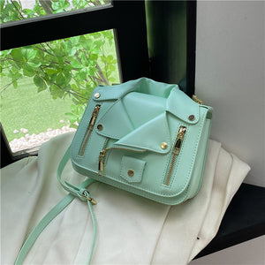 Jacket Zipper Super Cool Shoulder Crossbody Bag