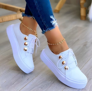 Round Toe Thick Bottom Casual Flat Shoes