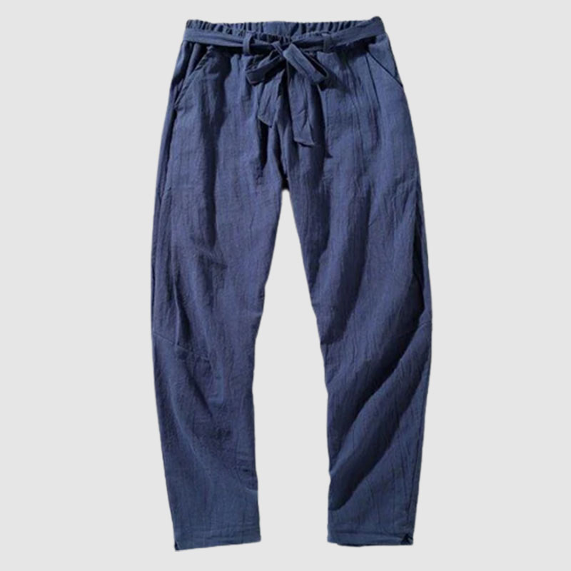 Men's casual linen beam pants