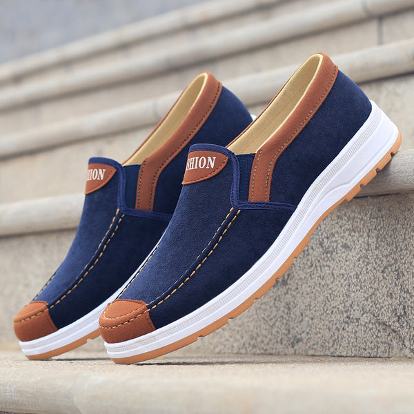 Men's cloth shoes are breathable and comfortable non-slip canvas shoes