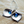 Blue Stone Earrings in Silver