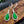 Natural Jadeite Green  Earrings