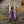 Leaf Purple Pendant Earrings