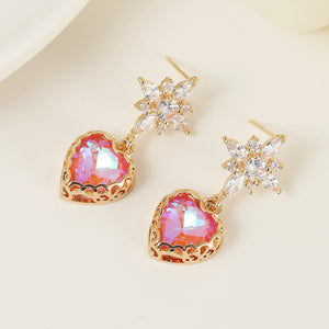 Flower Zircon Earrings