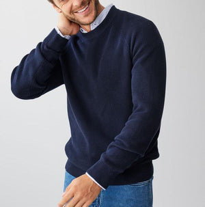 Men's Cotton Pullover Knit Sweater