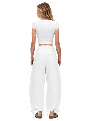 ONESO Effortless High Rise Barrel Jeans