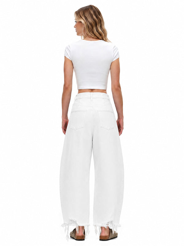 ONESO Effortless High Rise Barrel Jeans