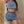 Lace-up Denim Vest  Skirt Set