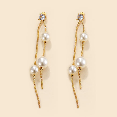 Pearl Studded Diamond Earrings