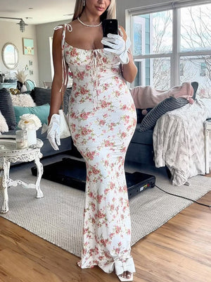 Floral Bustier Sundress