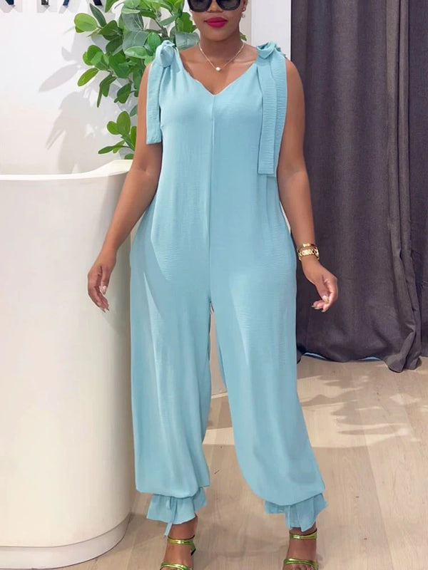 Breeze Tie-Shoulder Jumpsuit