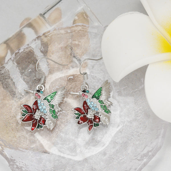 Colorful Hummingbird Earrings