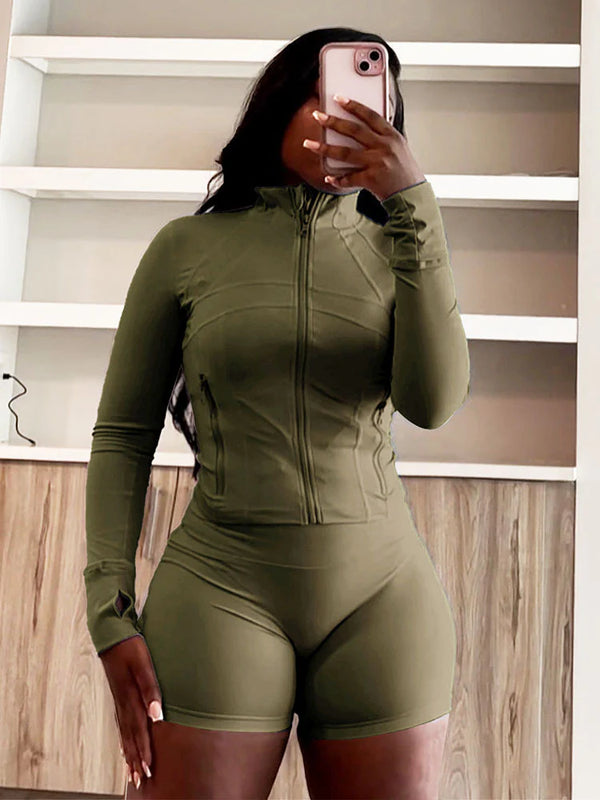 Shape Jacket & Shorts Activewear Set