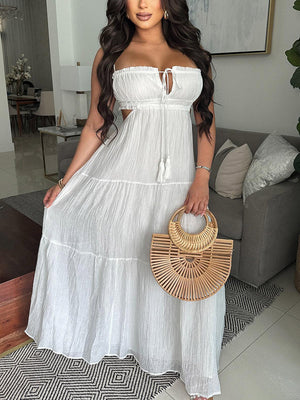 Ruffle Cutout Sundress