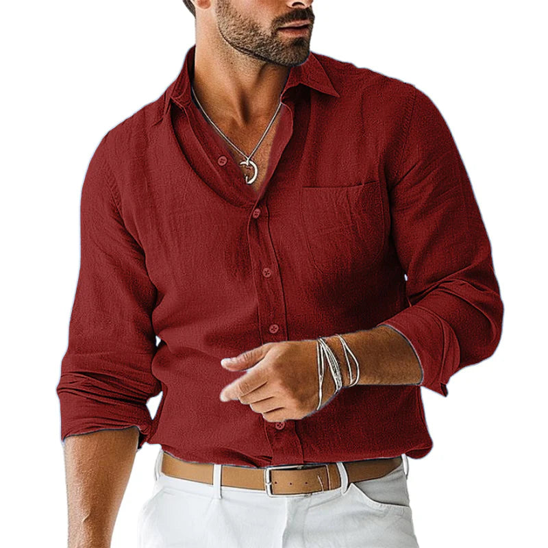 Gentleman's casual basic shirt