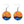 Sunset Ocean Round Earrings