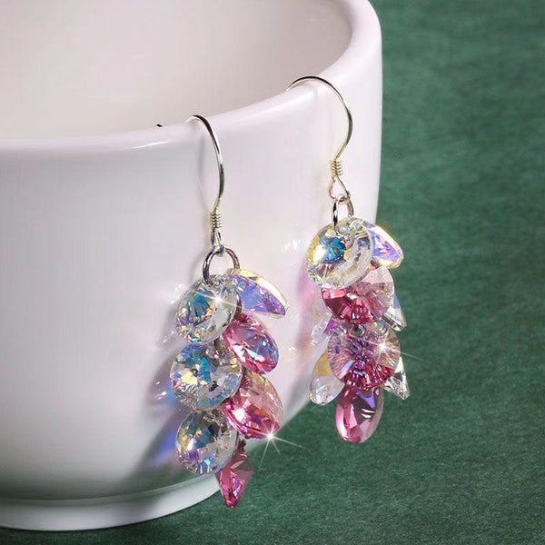 crystal light temperament earrings