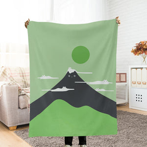 Japanese Cat Art Blanket