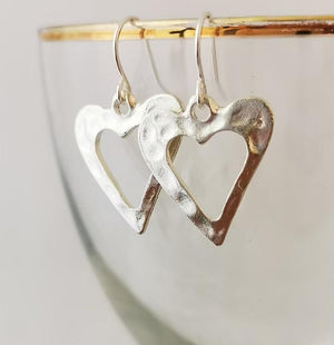 Retro Heart Shaped Valentine's Day Earrings